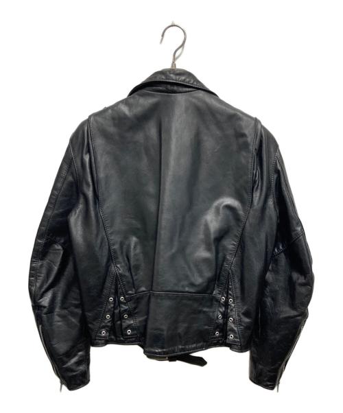 USED（ユーズド）USED (ユーズド) ダブルライダースジャケット ブラック サイズ:Mの古着・服飾アイテム