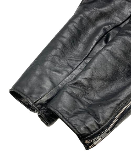 USED（ユーズド）USED (ユーズド) ダブルライダースジャケット ブラック サイズ:Mの古着・服飾アイテム