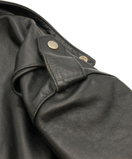 USED（ユーズド）USED (ユーズド) ダブルライダースジャケット ブラック サイズ:Mの古着・服飾アイテム