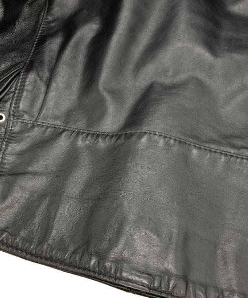 USED（ユーズド）USED (ユーズド) ダブルライダースジャケット ブラック サイズ:Mの古着・服飾アイテム