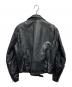 USED (ユーズド) ダブルライダースジャケット ブラック サイズ:M：7000円