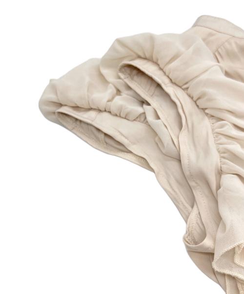 COCODEAL（ココディール）COCODEAL (ココディール) プリーツティアードフリルワンピース ベージュ サイズ:Mの古着・服飾アイテム