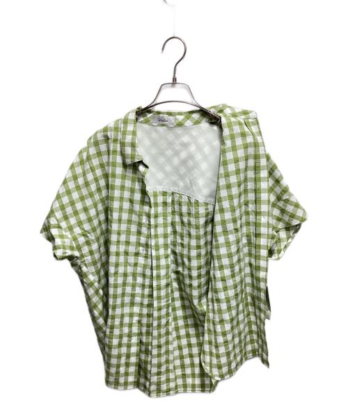 Leilian（レリアン）Leilian (レリアン) ギンガムチェックシャツ グリーン サイズ:9 未使用品の古着・服飾アイテム