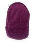 HERMES（エルメス）の古着「リピートHロゴカシミアニット帽」｜パープル