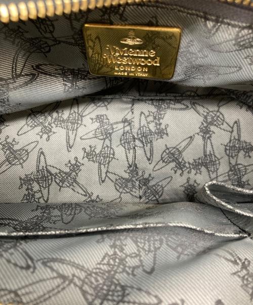 Vivienne Westwood（ヴィヴィアンウエストウッド）Vivienne Westwood (ヴィヴィアンウエストウッド) チェックミニハンドバッグ ベージュ×ブラックの古着・服飾アイテム
