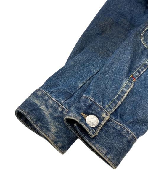 DSQUARED2（ディースクエアード）DSQUARED2 (ディースクエアード) 加工デニムジャケット インディゴ サイズ:44の古着・服飾アイテム