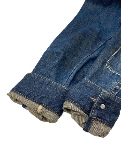 DSQUARED2（ディースクエアード）DSQUARED2 (ディースクエアード) 加工デニムジャケット インディゴ サイズ:44の古着・服飾アイテム