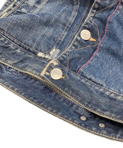 DSQUARED2（ディースクエアード）DSQUARED2 (ディースクエアード) 加工デニムジャケット インディゴ サイズ:44の古着・服飾アイテム