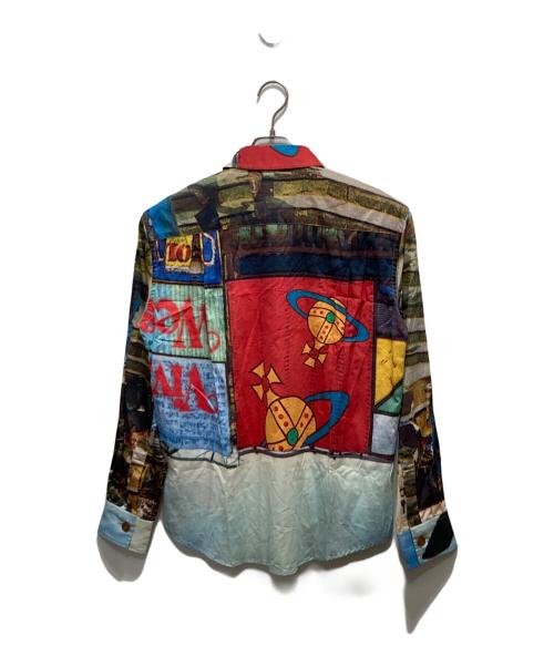 Vivienne Westwood（ヴィヴィアンウエストウッド）Vivienne Westwood (ヴィヴィアンウエストウッド) マルチプリントオーブシャツ マルチカラー サイズ:44の古着・服飾アイテム
