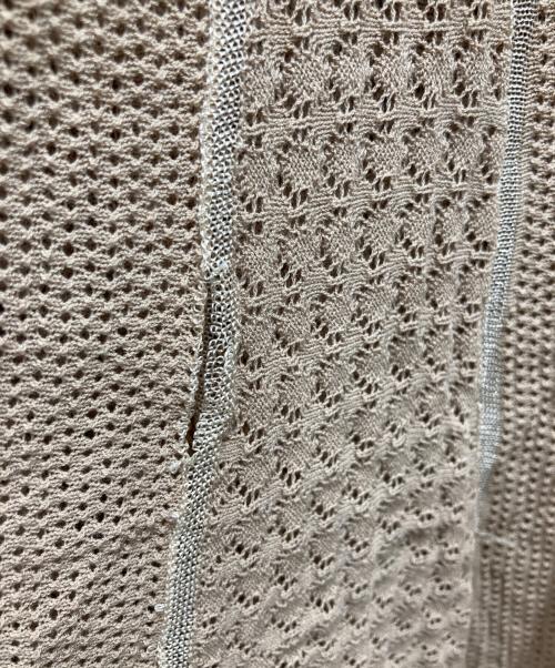 anuans（アニュアンス）anuans (アニュアンス) アシメティアード透かし編みニットワンピース ブラウン サイズ:Fの古着・服飾アイテム