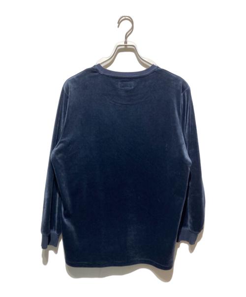 POLO RALPH LAUREN（ポロ・ラルフローレン）POLO RALPH LAUREN (ポロ・ラルフローレン) ベロアスウェット ネイビー サイズ:LLの古着・服飾アイテム
