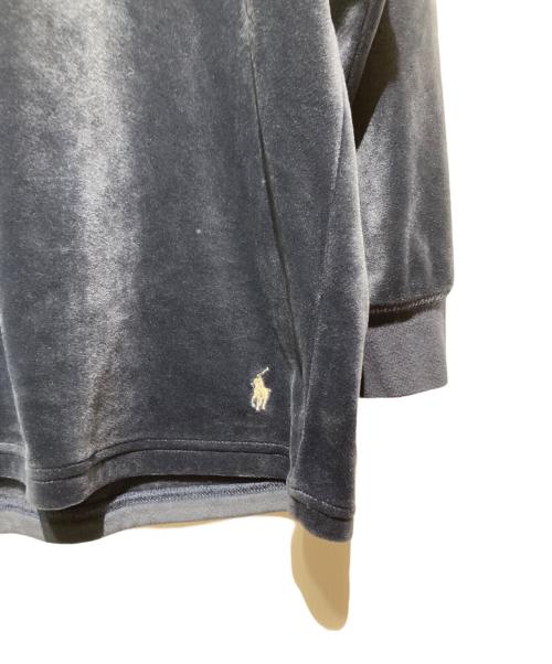 POLO RALPH LAUREN（ポロ・ラルフローレン）POLO RALPH LAUREN (ポロ・ラルフローレン) ベロアスウェット ネイビー サイズ:LLの古着・服飾アイテム