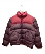 Timberlandティンバーランド）の古着「刺繍ロゴリバーシブルダウンジャケット」｜レッド