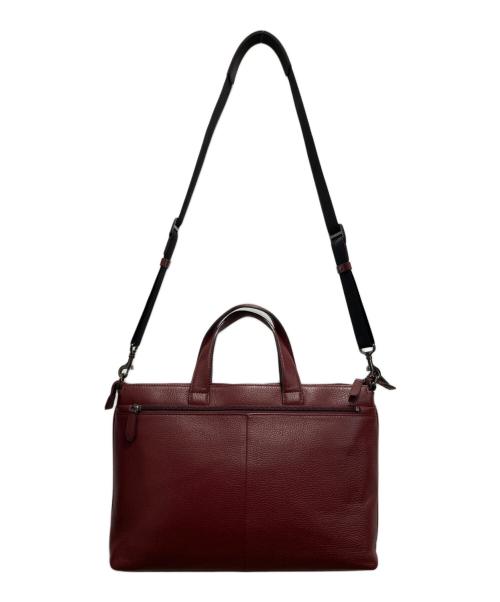 FUJITAKA（フジタカ）FUJITAKA (フジタカ) IKETEI レザービジネスバッグ レッドの古着・服飾アイテム