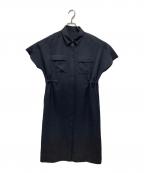 SOEJUソージュ）の古着「ロングシャツワンピース」｜ネイビー