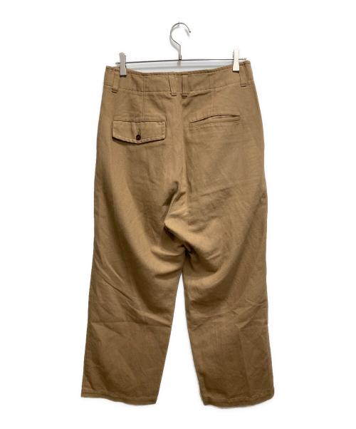confect（コンフェクト）confect (コンフェクト) リネンコットンボタンフライパンツ ベージュ サイズ:3の古着・服飾アイテム