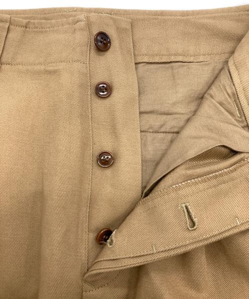 confect（コンフェクト）confect (コンフェクト) リネンコットンボタンフライパンツ ベージュ サイズ:3の古着・服飾アイテム