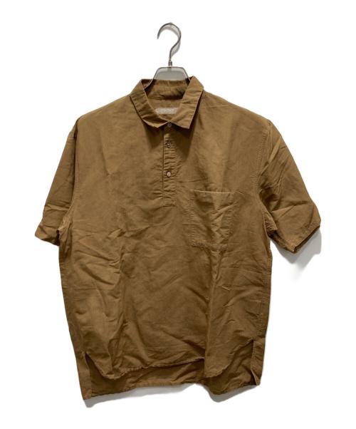 confect（コンフェクト）CONFECT (コンフェクト) リネンコットンSSシャツ ベージュ サイズ:Lの古着・服飾アイテム