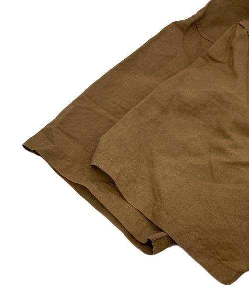 confect（コンフェクト）CONFECT (コンフェクト) リネンコットンSSシャツ ベージュ サイズ:Lの古着・服飾アイテム