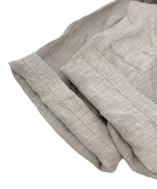 confect（コンフェクト）CONFECT (コンフェクト) ハードマンズリネン ワイド半袖シャツ ライトグレー サイズ:Lの古着・服飾アイテム