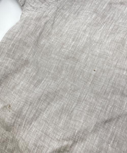 confect（コンフェクト）CONFECT (コンフェクト) ハードマンズリネン ワイド半袖シャツ ライトグレー サイズ:Lの古着・服飾アイテム