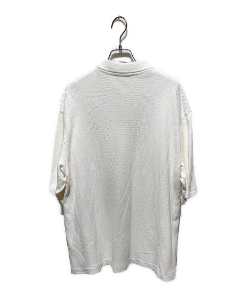 confect（コンフェクト）CONFECT (コンフェクト) モスステッチショートスリーブビッグポロ ホワイト サイズ:Ｌの古着・服飾アイテム