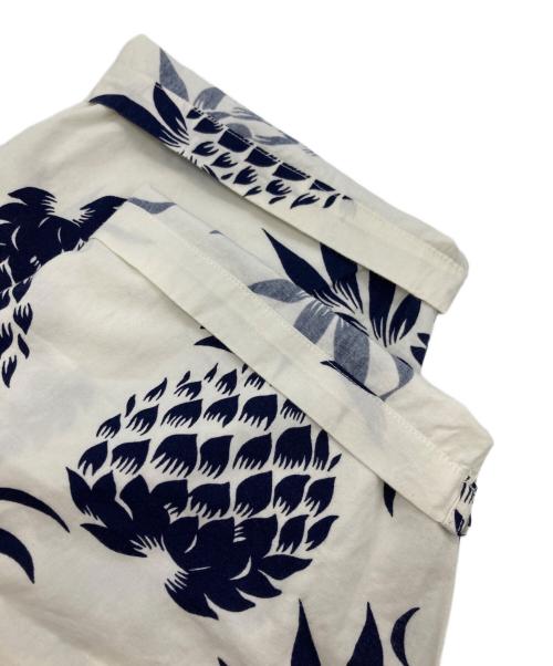 KAHANAMOKU（カハナモク）KAHANAMOKU (カハナモク) Duke's  Pineapple aloha shirt アイボリー サイズ:Lの古着・服飾アイテム