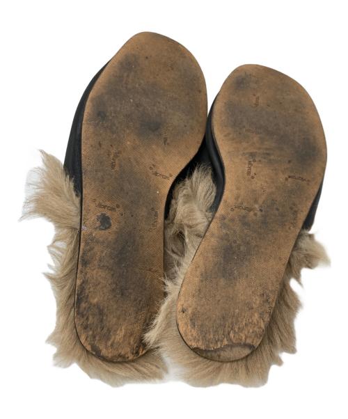 GUCCI（グッチ）GUCCI (グッチ) プリンスタウン スネーク ホースビット ファー ローファー ブラック サイズ:不明の古着・服飾アイテム