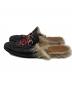 GUCCI (グッチ) プリンスタウン スネーク ホースビット ファー ローファー ブラック サイズ:不明：17000円