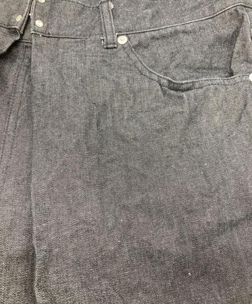 JOHN LAWRENCE SULLIVAN（ジョン ローレンス サリバン）JOHN LAWRENCE SULLIVAN (ジョン ローレンス サリバン) RIGID DENIM WIDE PANTS ブラック サイズ:48の古着・服飾アイテム