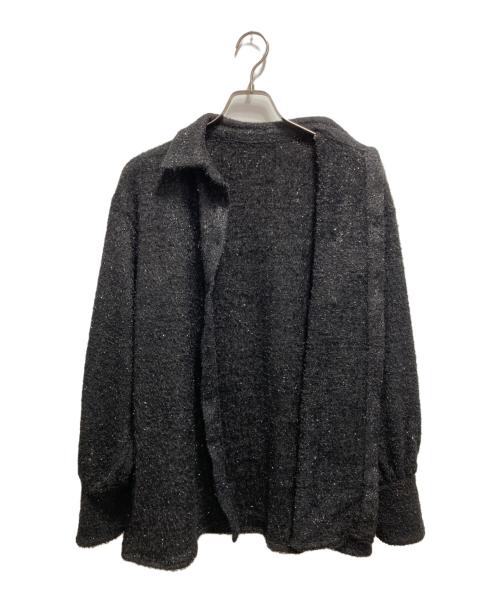 HARE（ハレ）HARE (ハレ) ラメシャギーシャツ ブラック サイズ:Fの古着・服飾アイテム