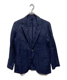Kamakura Shirts（カマクラシャツ）の古着「リネンテーラードジャケット」｜ネイビー