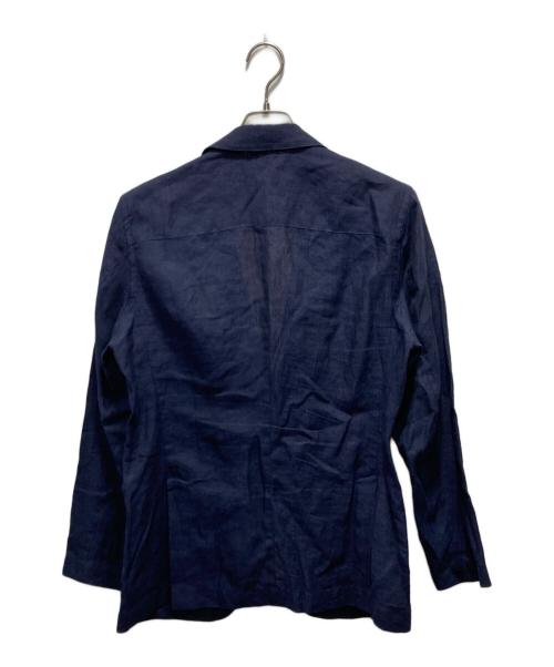 Kamakura Shirts（カマクラシャツ）Kamakura Shirts (カマクラシャツ) リネンテーラードジャケット ネイビー サイズ:Mの古着・服飾アイテム