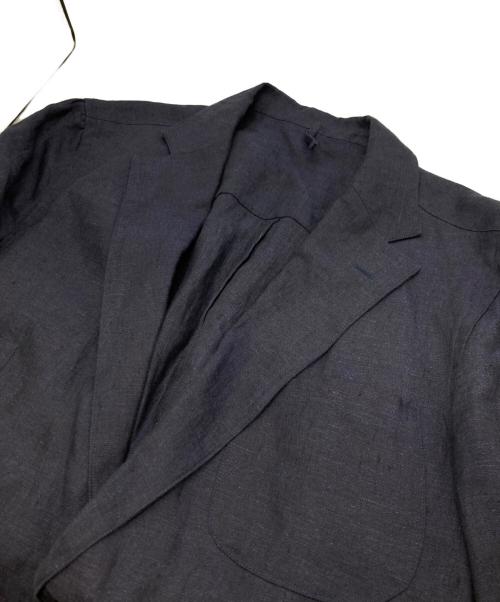 Kamakura Shirts（カマクラシャツ）Kamakura Shirts (カマクラシャツ) リネンテーラードジャケット ネイビー サイズ:Mの古着・服飾アイテム