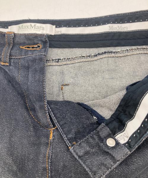 MaxMara（マックスマーラ）MaxMara (マックスマーラ) デニムタイトスカート インディゴ サイズ:Lの古着・服飾アイテム