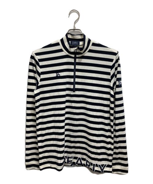 PEARLY GATES（パーリーゲイツ）PEARLY GATES (パーリーゲイツ) ゴルフウェア(トップス) ホワイト×ブラック サイズ:5の古着・服飾アイテム