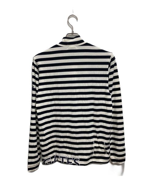 PEARLY GATES（パーリーゲイツ）PEARLY GATES (パーリーゲイツ) ゴルフウェア(トップス) ホワイト×ブラック サイズ:5の古着・服飾アイテム