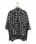 ISSEY MIYAKE（イッセイミヤケ）の古着「格子柄ドッキングシャツジャケット」｜ブラック