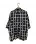 ISSEY MIYAKE (イッセイミヤケ) 格子柄ドッキングシャツジャケット ブラック サイズ:M：12000円