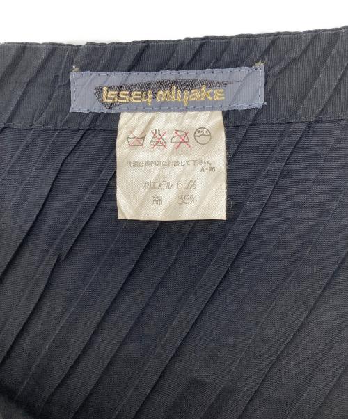 ISSEY MIYAKE（イッセイミヤケ）ISSEY MIYAKE (イッセイミヤケ) 筆タグ ドルマルプリーツカットソー ブラック サイズ:Mの古着・服飾アイテム