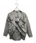 ISSEY MIYAKE（イッセイミヤケ）の古着「筆タグ 変形ドレープデザインシャツ」｜グレー