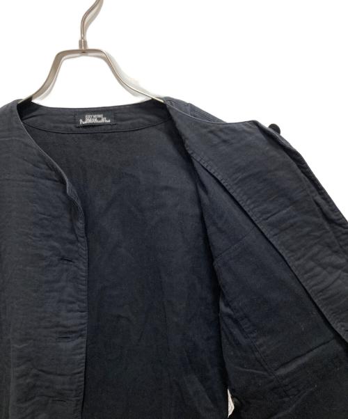 ISSEY MIYAKE PwRMANwNTw（イッセイミヤケ ペルマネンテ）ISSEY MIYAKE PwRMANwNTw (イッセイミヤケ ペルマネンテ) ノーカラーシャツジャケット ブラック サイズ:Mの古着・服飾アイテム