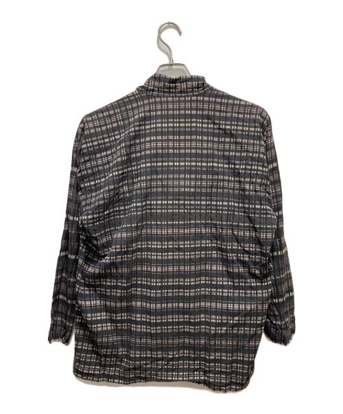 ISSEY MIYAKE PwRMANwNTw（イッセイミヤケ ペルマネンテ）ISSEY MIYAKE PwRMANwNTw (イッセイミヤケ ペルマネンテ) 変形デザイン総柄カットソー ブラウン サイズ:Mの古着・服飾アイテム