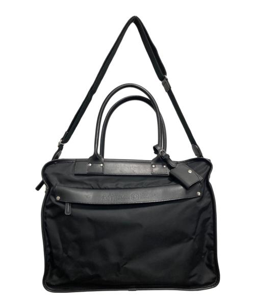 Felisi（フェリージ）Felisi (フェリージ) レザー切替ナイロンブリーフバッグ ブラックの古着・服飾アイテム