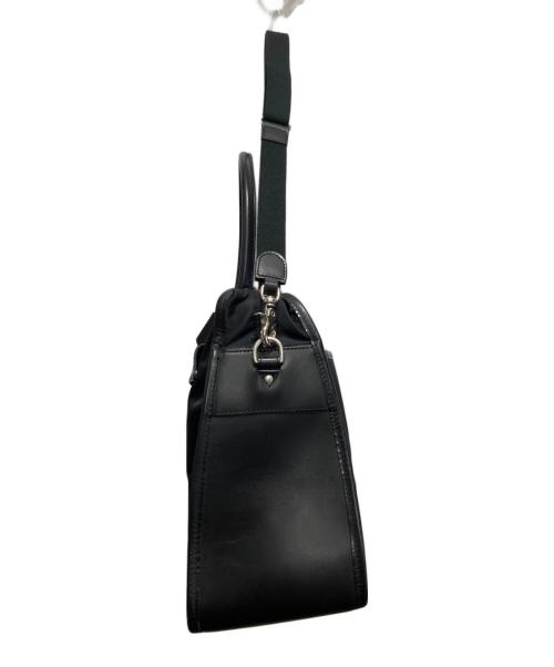 Felisi（フェリージ）Felisi (フェリージ) レザー切替ナイロンブリーフバッグ ブラックの古着・服飾アイテム