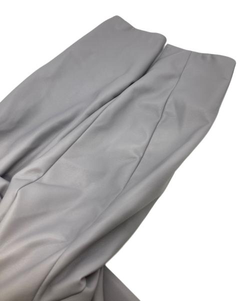 K.T KIYOKO TAKASE（ケーティー キヨコタカセ）K.T KIYOKO TAKASE (ケーティー キヨコタカセ) フェイクレザーメタル釦ショートジャケット ラベンダー サイズ:9の古着・服飾アイテム