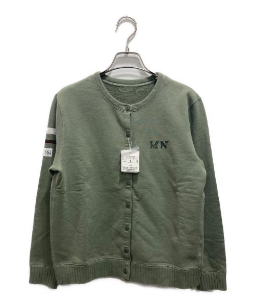 Mademoiselle NON NON（マドモアゼルノンノン）Mademoiselle NON NON (マドモアゼルノンノン) コットンカーディガン カーキ サイズ:M 未使用品の古着・服飾アイテム