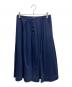 Mademoiselle NON NON（マドモアゼルノンノン）の古着「サイドボタンデニムプリーツスカート」｜インディゴ