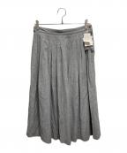 Mademoiselle NON NONマドモアゼルノンノン）の古着「ストライプスカート」｜グレー