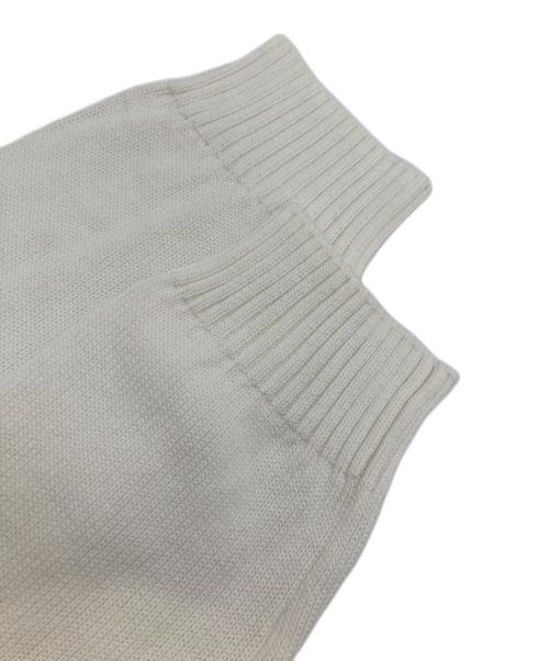 49AV junko shimada（フォーティーナインアベニュージュンコシマダ）49AV junko shimada (フォーティーナインアベニュージュンコシマダ) 丸襟ステッチニットカーディガン ホワイト サイズ:40 未使用品の古着・服飾アイテム